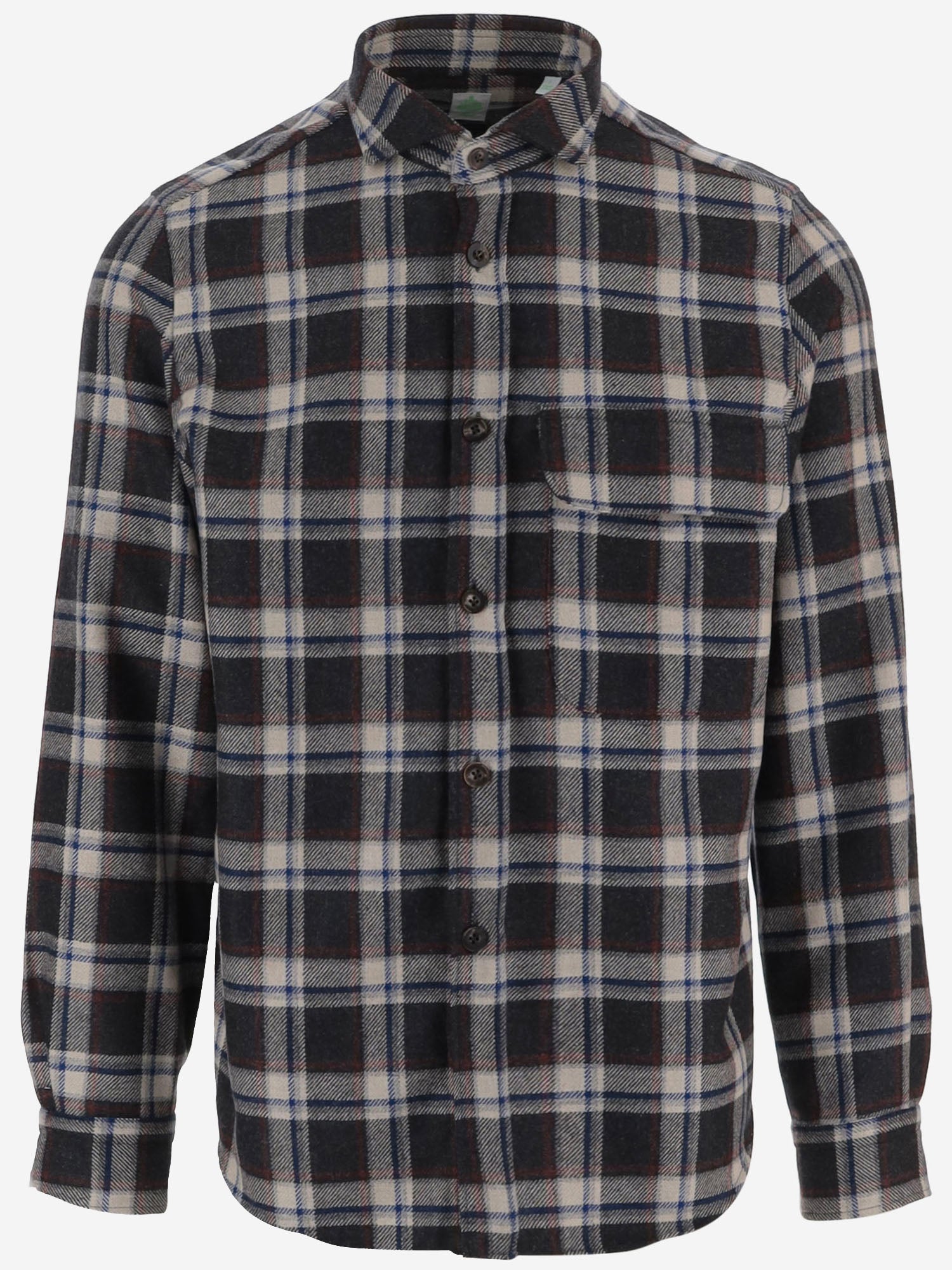Camicia in lana e cashmere A6042 01 FINAMORE 