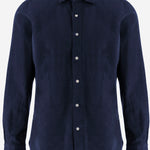 Camicia in cotone con lavorazione a coste C0515G 14 FINAMORE 