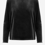 MAGLIA A MANICHE LUNGHE IN VELLUTO STRETCH 0928 164799 F.IT 