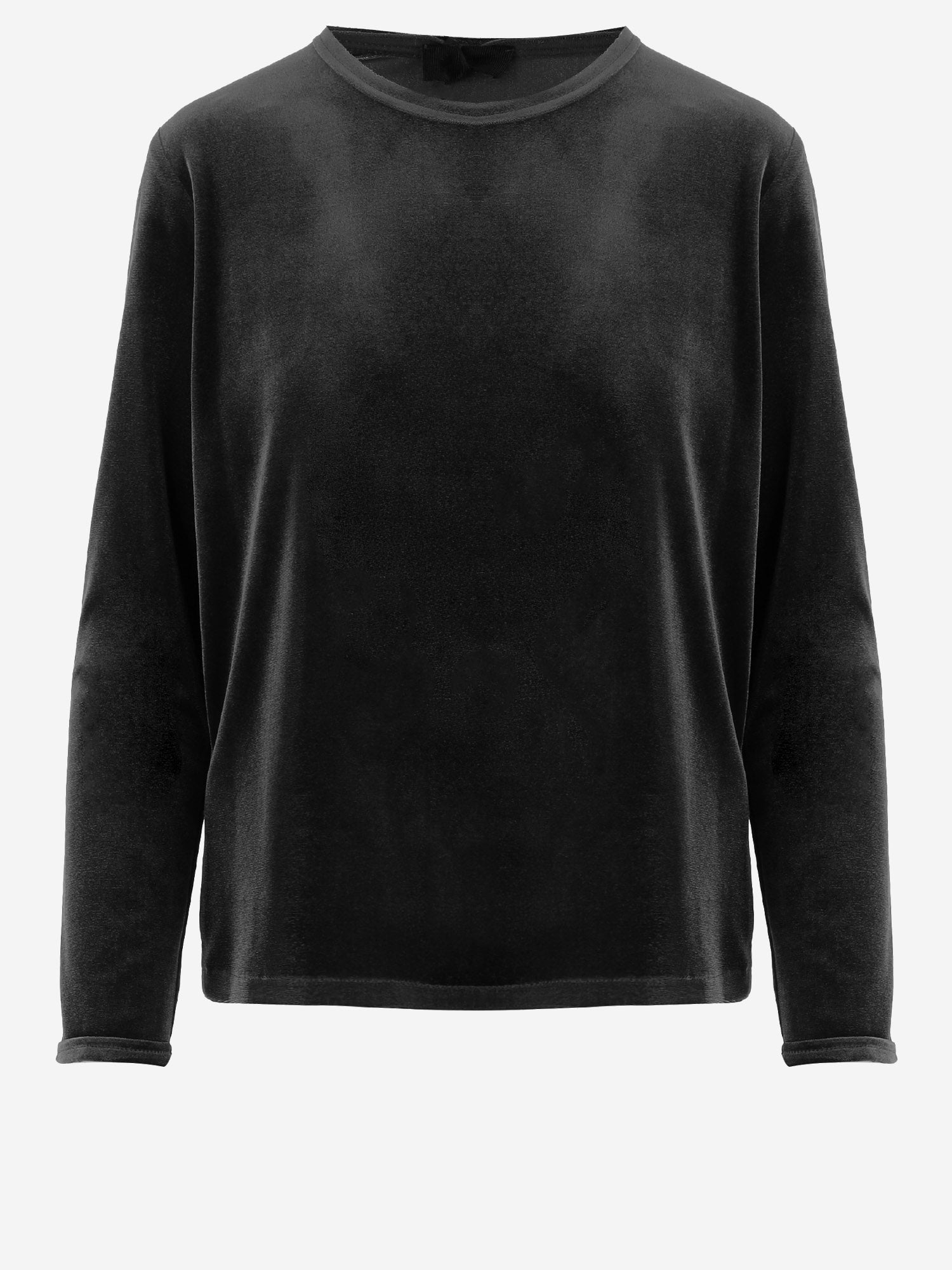 MAGLIA A MANICHE LUNGHE IN VELLUTO STRETCH 0928 164799 F.IT 