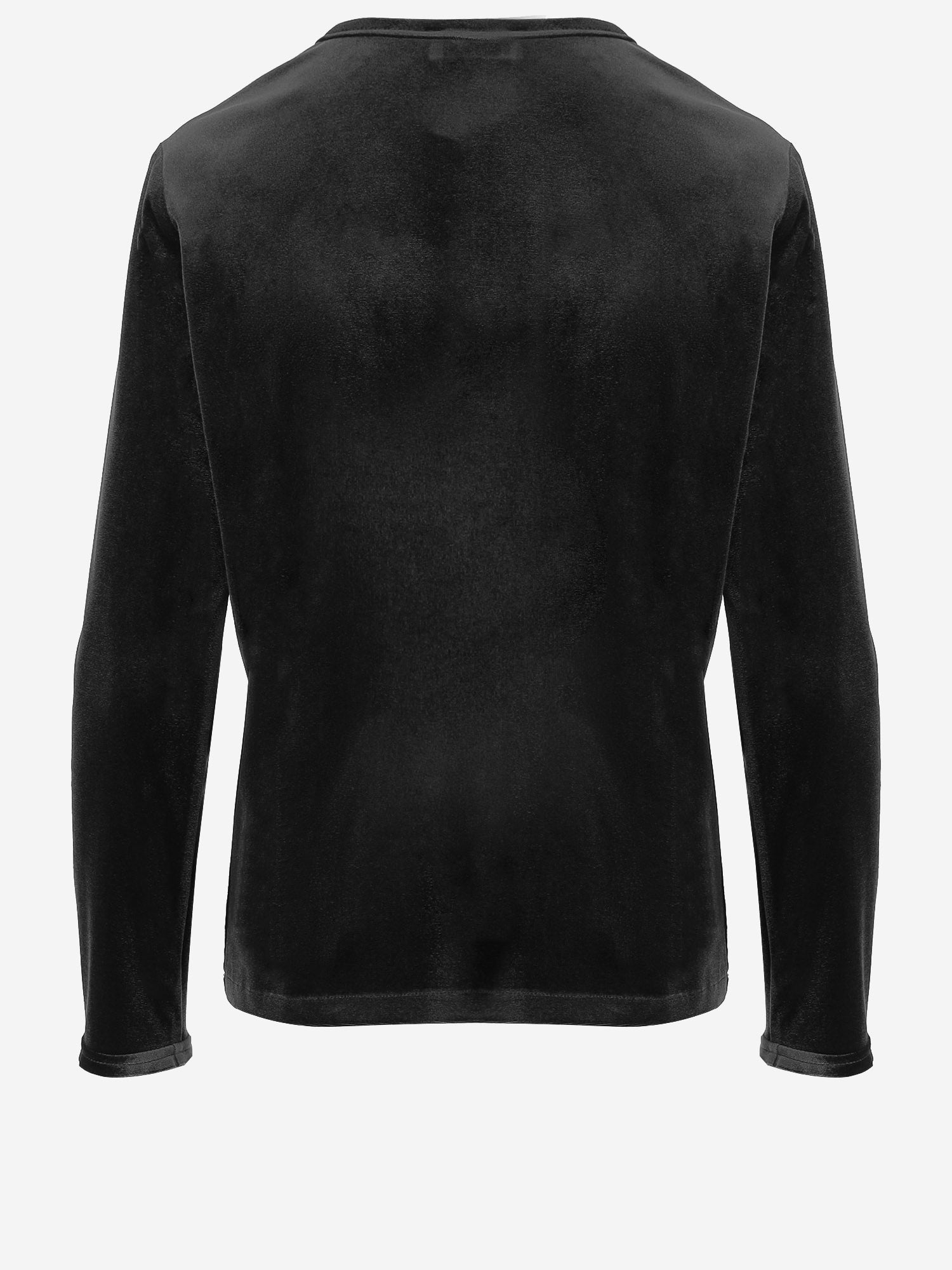 MAGLIA A MANICHE LUNGHE IN VELLUTO STRETCH 0928 164799 F.IT 