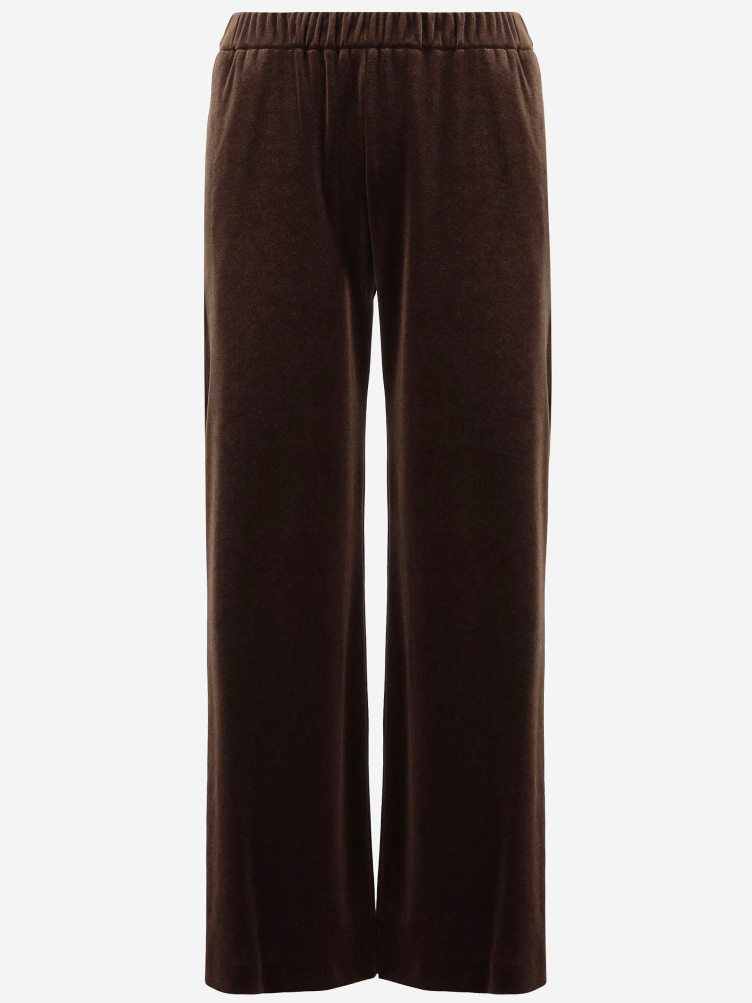 PANTALONI IN VELLUTO STRETCH 2228 1647MORO F.IT 