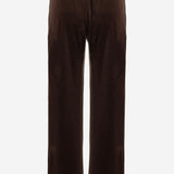 PANTALONI IN VELLUTO STRETCH 2228 1647MORO F.IT 