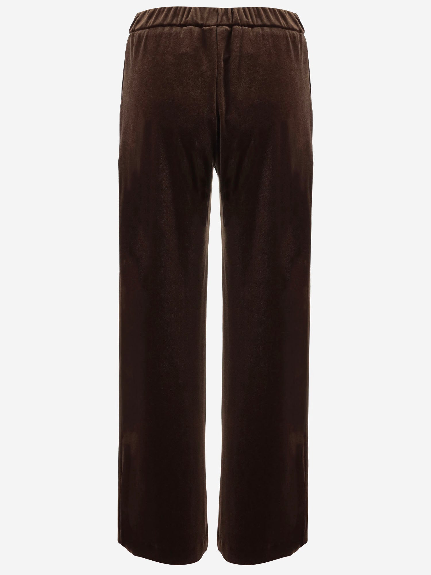 PANTALONI IN VELLUTO STRETCH 2228 1647MORO F.IT 