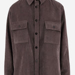 CAMICIA IN MISTO NYLON STRETCH A COSTE 3048 403859 F.IT 