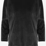 MAGLIA A MANICHE LUNGHE IN VELLUTO STRETCH 3092 164799 F.IT 