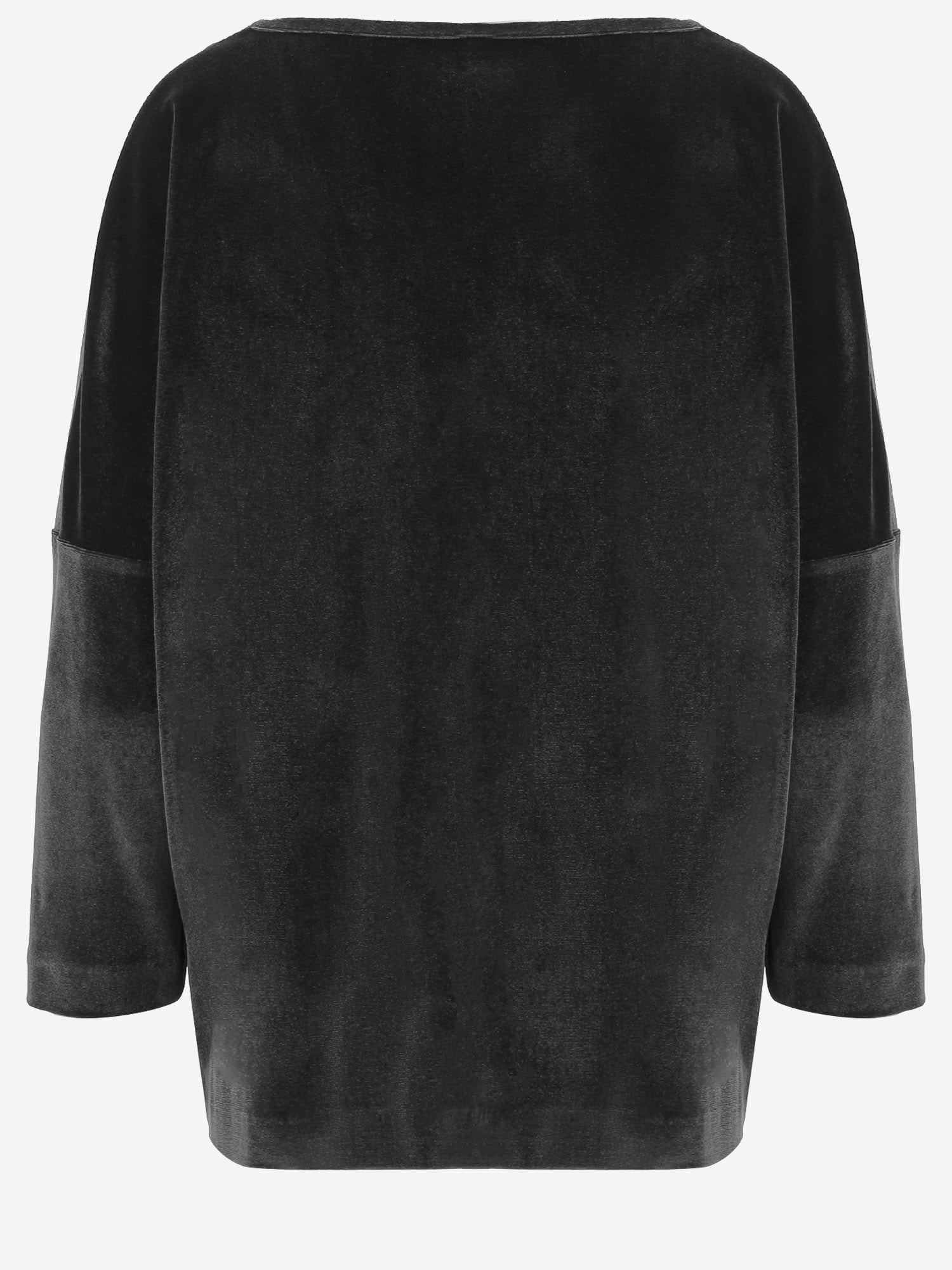 MAGLIA A MANICHE LUNGHE IN VELLUTO STRETCH 3092 164799 F.IT 