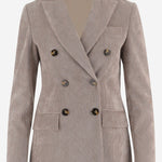 GIACCA DOPPIOPETTO IN VELLUTO STRETCH 3570 4038010 F.IT 