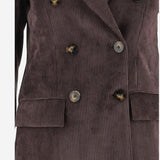GIACCA DOPPIOPETTO IN VELLUTO STRETCH 3570 403859 F.IT 