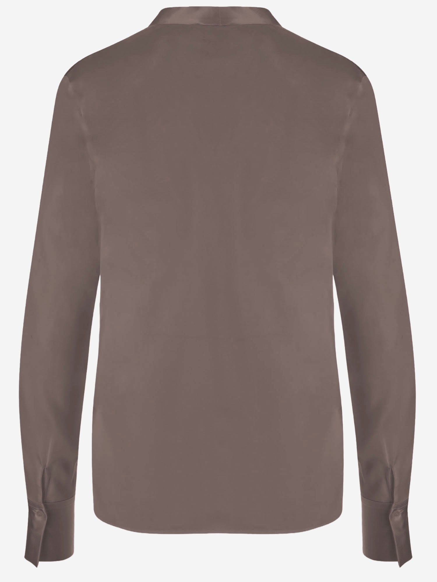CAMICIA IN SETA STRETCH 4636 2094TAUPE F.IT 