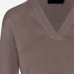 CAMICIA IN SETA STRETCH 4636 2094TAUPE F.IT 