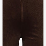 PANTALONI IN VELLUTO STRETCH CON GAMBA SVASATA 4701 1647MORO F.IT 