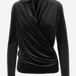 MAGLIA INCROCIATA IN VELLUTO STRETCH 4779 164799 F.IT 