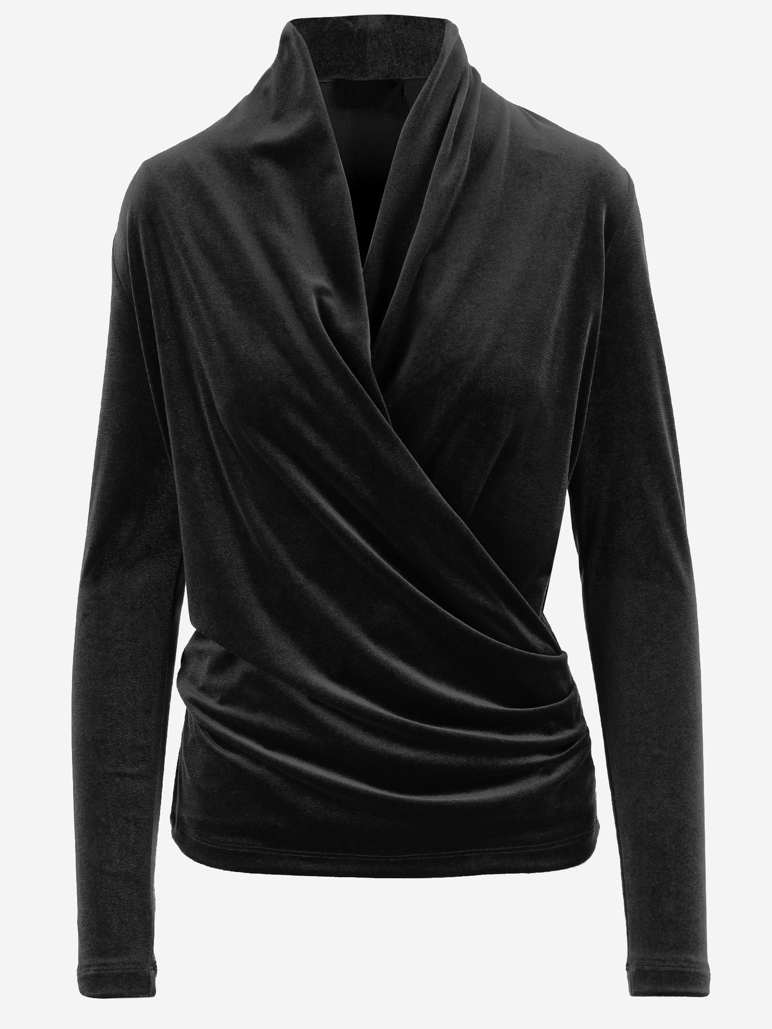 MAGLIA INCROCIATA IN VELLUTO STRETCH 4779 164799 F.IT 