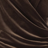 MAGLIA INCROCIATA IN VELLUTO STRETCH 4779 1647MORO F.IT 