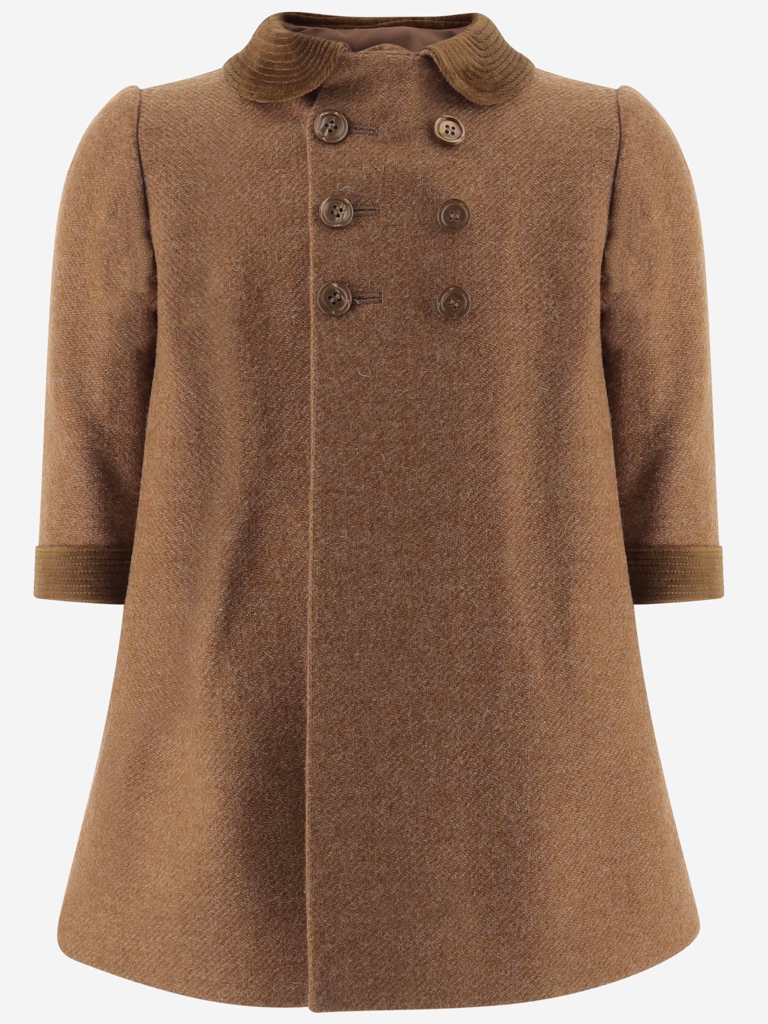 CAPPOTTO IN LANA BABYENGLISH CAMEL FRIKI KIDS 