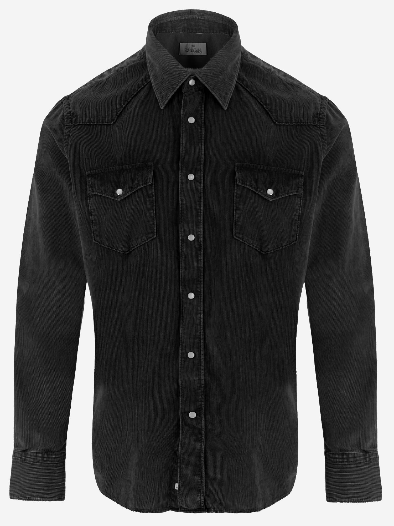 CAMICIA IN COTONE A COSTE CON TASCHE WEST8 77T3531 GHERARDI 