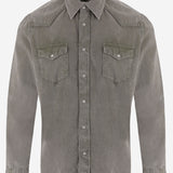 CAMICIA IN COTONE A COSTE CON TASCHE WEST8 77T3724 GHERARDI 
