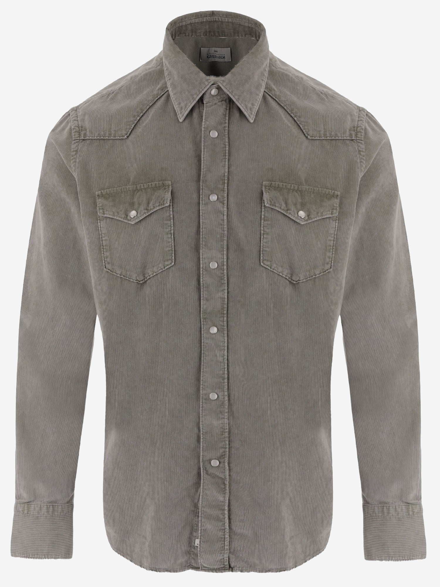 CAMICIA IN COTONE A COSTE CON TASCHE WEST8 77T3724 GHERARDI 