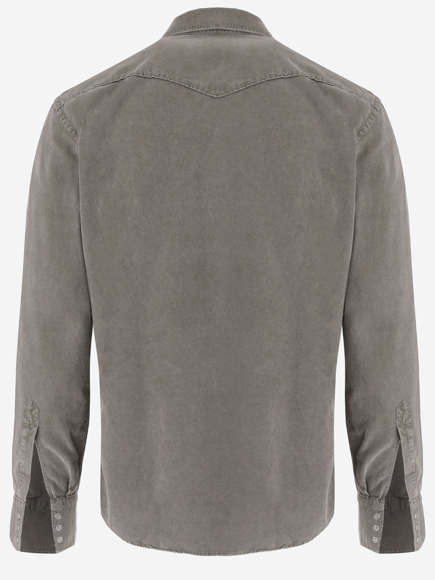 CAMICIA IN COTONE A COSTE CON TASCHE WEST8 77T3724 GHERARDI 