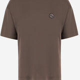 T-SHIRT IN MISTO COTONE CON LOGO GM003990 TE19974U6199 GIORGIO ARMANI 