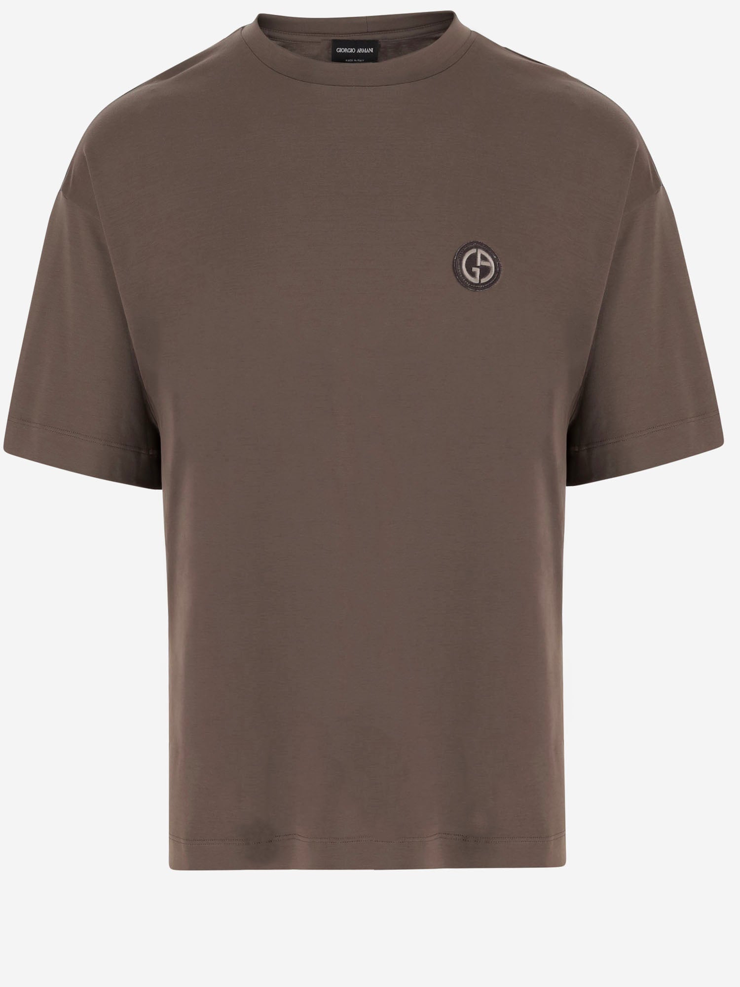 T-SHIRT IN MISTO COTONE CON LOGO GM003990 TE19974U6199 GIORGIO ARMANI 