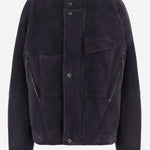 GIUBBOTTO IN CAMOSCIO CON COLLO ALTO E BOTTONI GM004407 AF30029UA140 GIORGIO ARMANI 