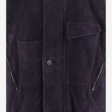 GIUBBOTTO IN CAMOSCIO CON COLLO ALTO E BOTTONI GM004407 AF30029UA140 GIORGIO ARMANI 
