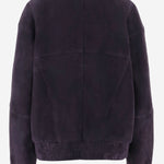 GIUBBOTTO IN CAMOSCIO CON COLLO ALTO E BOTTONI GM004407 AF30029UA140 GIORGIO ARMANI 