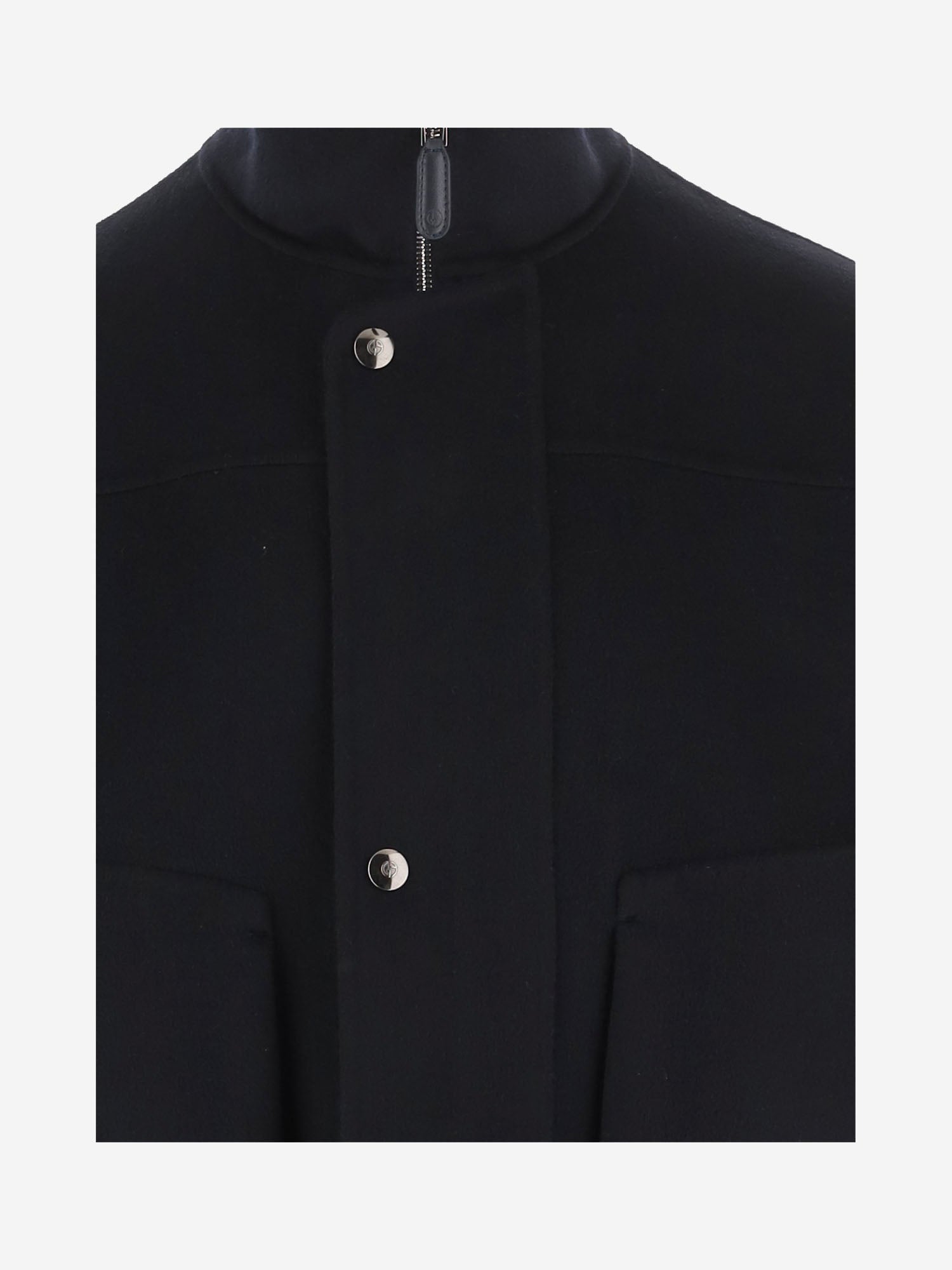 GIUBBOTTO IN MISTO CASHMERE CON COLLO ALTO GM004473 TE10068UB109 GIORGIO ARMANI 