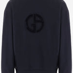 FELPA IN MISTO COTONE CON LOGO GM004636 TE19859U8139 GIORGIO ARMANI 
