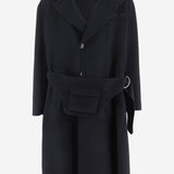 CAPPOTTO IN MISTO CASHMERE CON CINTURA E TASCA APPLICATA GM004685 TE10068UB109 GIORGIO ARMANI 