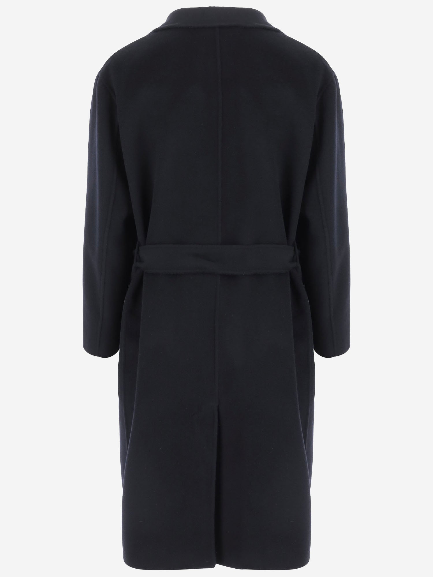 CAPPOTTO IN MISTO CASHMERE CON CINTURA E TASCA APPLICATA GM004685 TE10068UB109 GIORGIO ARMANI 