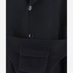 CAPPOTTO IN MISTO CASHMERE CON CINTURA E TASCA APPLICATA GM004685 TE10068UB109 GIORGIO ARMANI 