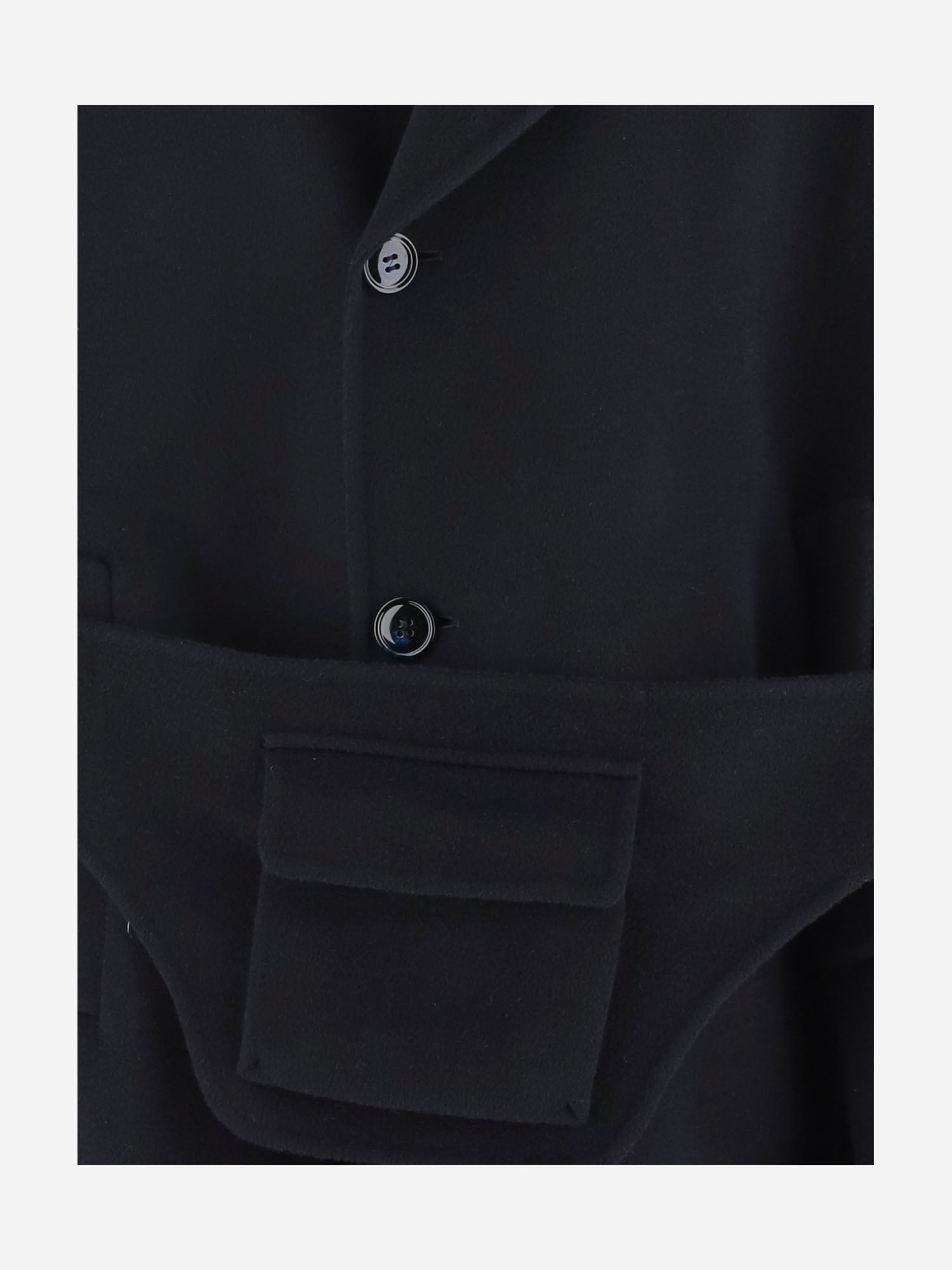 CAPPOTTO IN MISTO CASHMERE CON CINTURA E TASCA APPLICATA GM004685 TE10068UB109 GIORGIO ARMANI 
