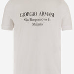 T-SHIRT IN COTONE CON LOGO GM004804 TE22007U0002 GIORGIO ARMANI 