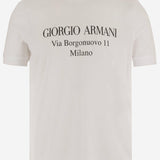 T-SHIRT IN COTONE CON LOGO GM004804 TE22007U0002 GIORGIO ARMANI 