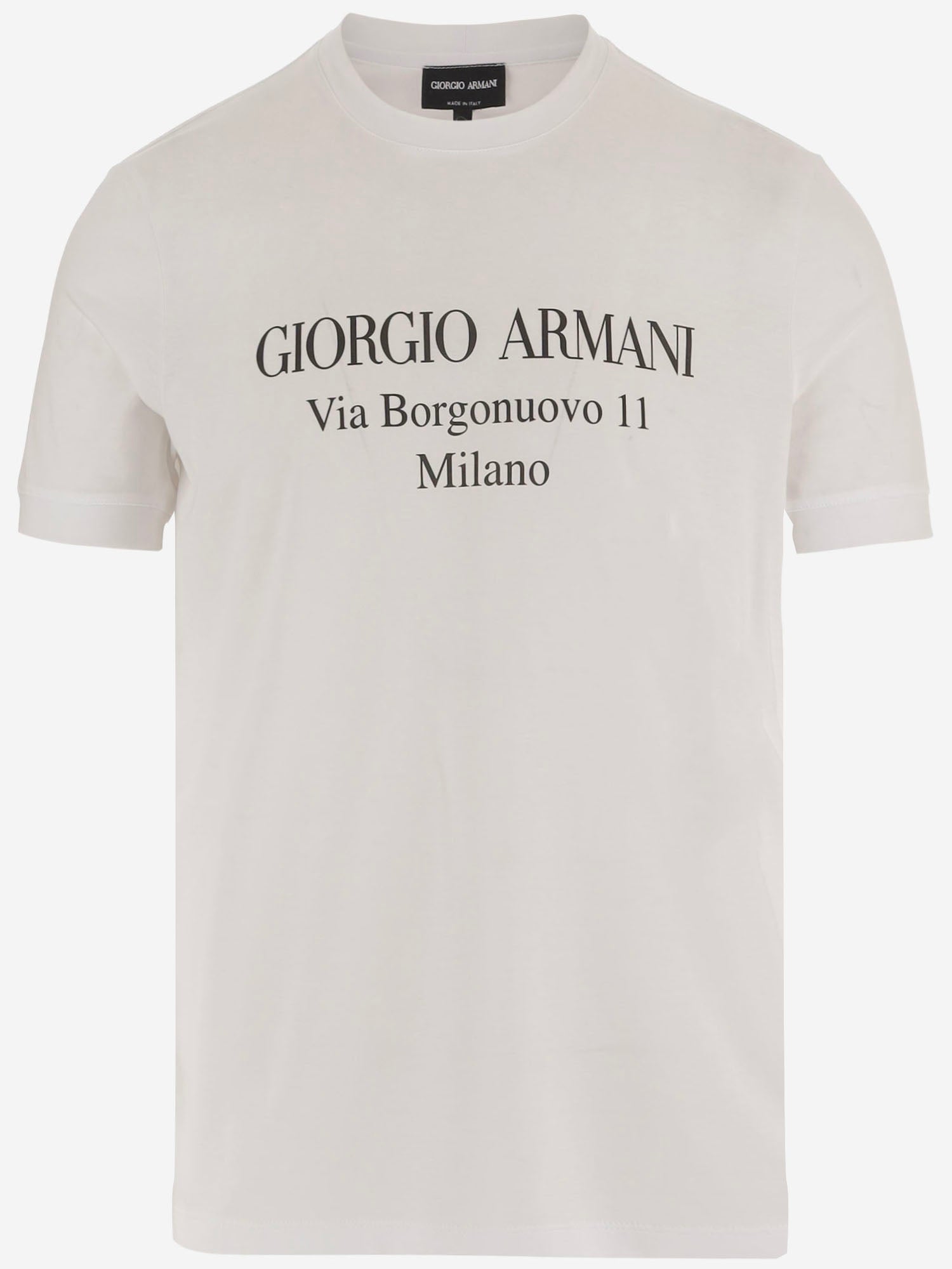 T-SHIRT IN COTONE CON LOGO GM004804 TE22007U0002 GIORGIO ARMANI 
