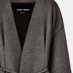 CAPPOTTO OVER IN LANA CON CINTURA E ORLO ARRICCIATO GW003442 TE21755U8099 GIORGIO ARMANI 
