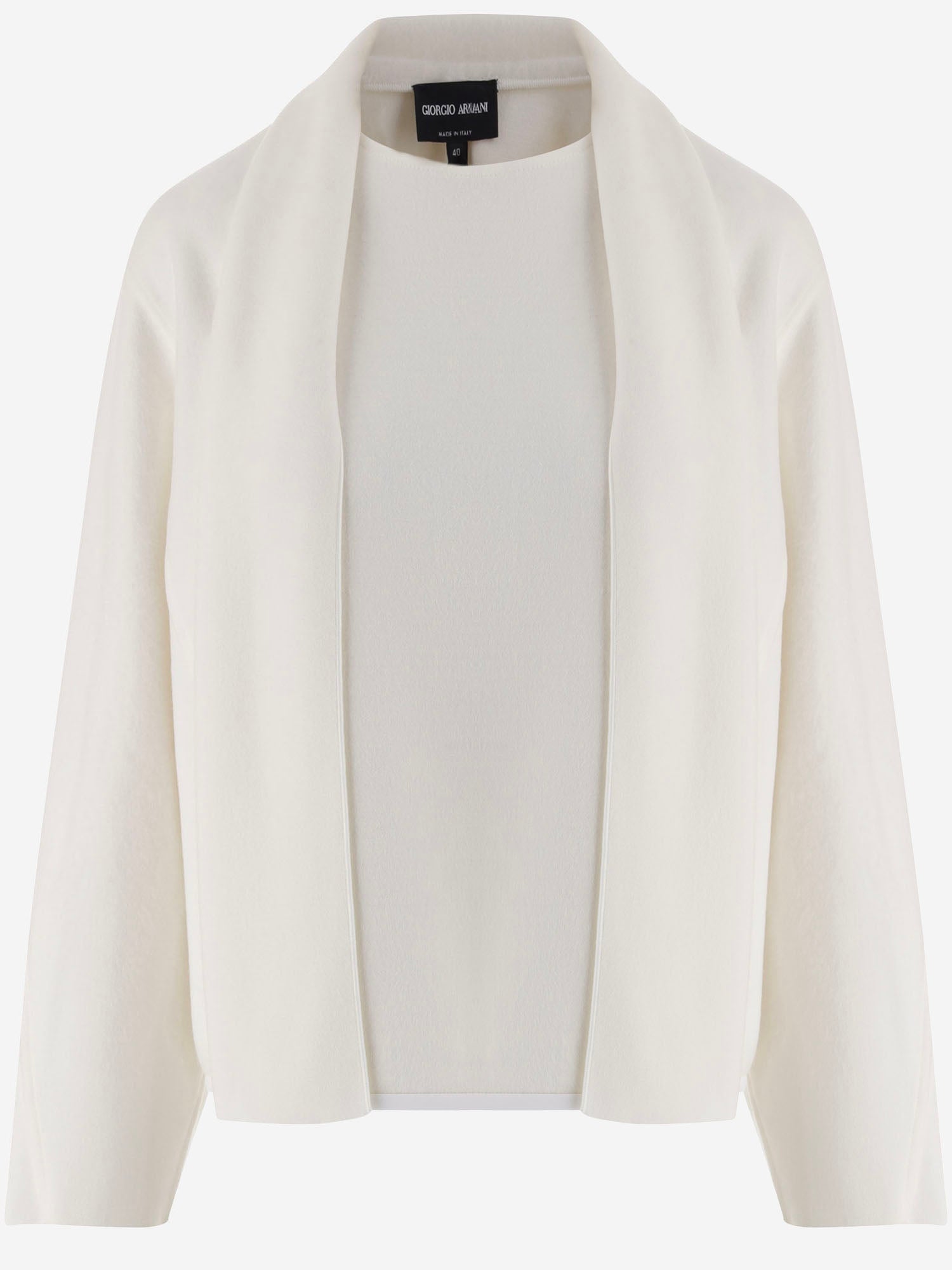 MAGLIA IN LANA CON COLLETTO DRAPPEGGIATO GW004263 AF27682U0003 GIORGIO ARMANI 
