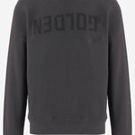FELPA IN COTONE CON LOGO GMP01223 P00064260318 GOLDEN GOOSE 