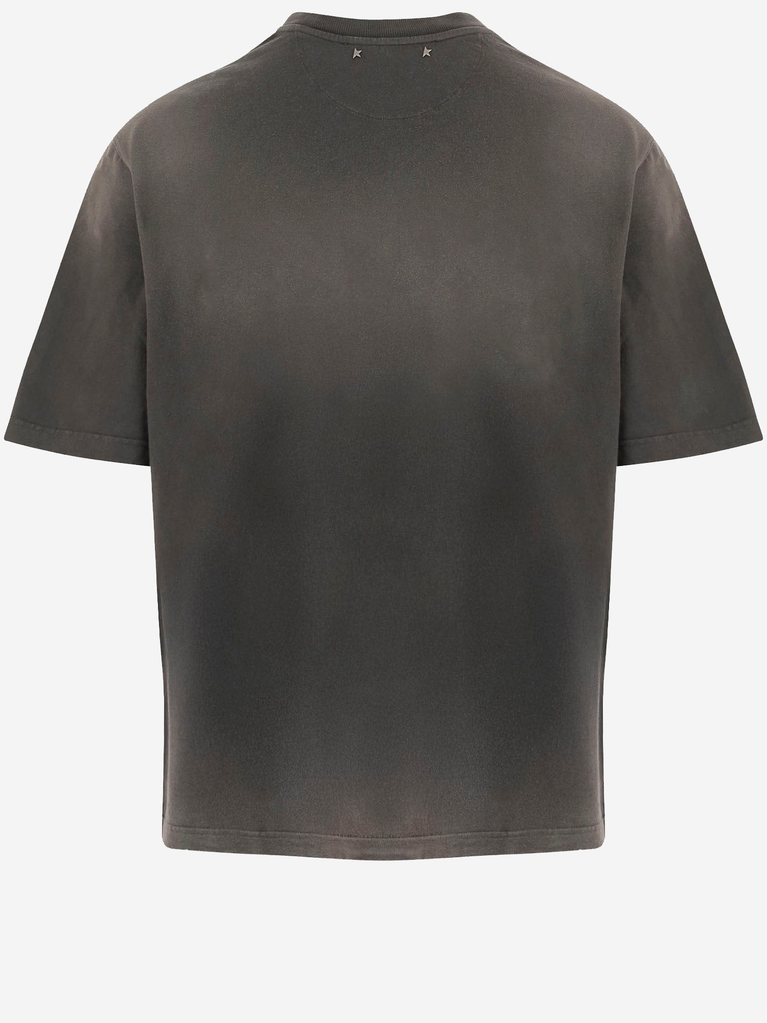 T-shirt in cotone con logo GUP01873 P00241960666 GOLDEN GOOSE 