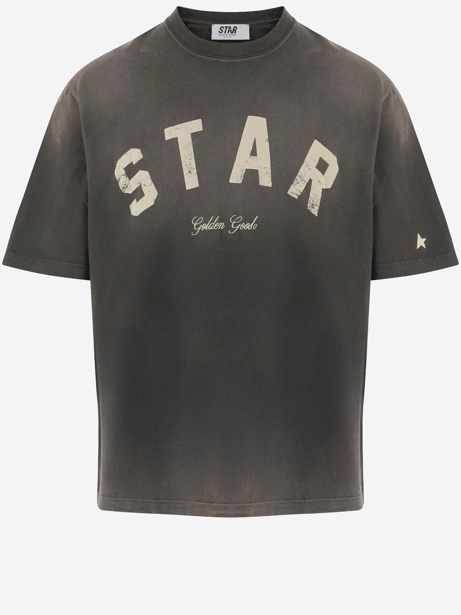 T-shirt in cotone con logo GUP01873 P00241960666 GOLDEN GOOSE 