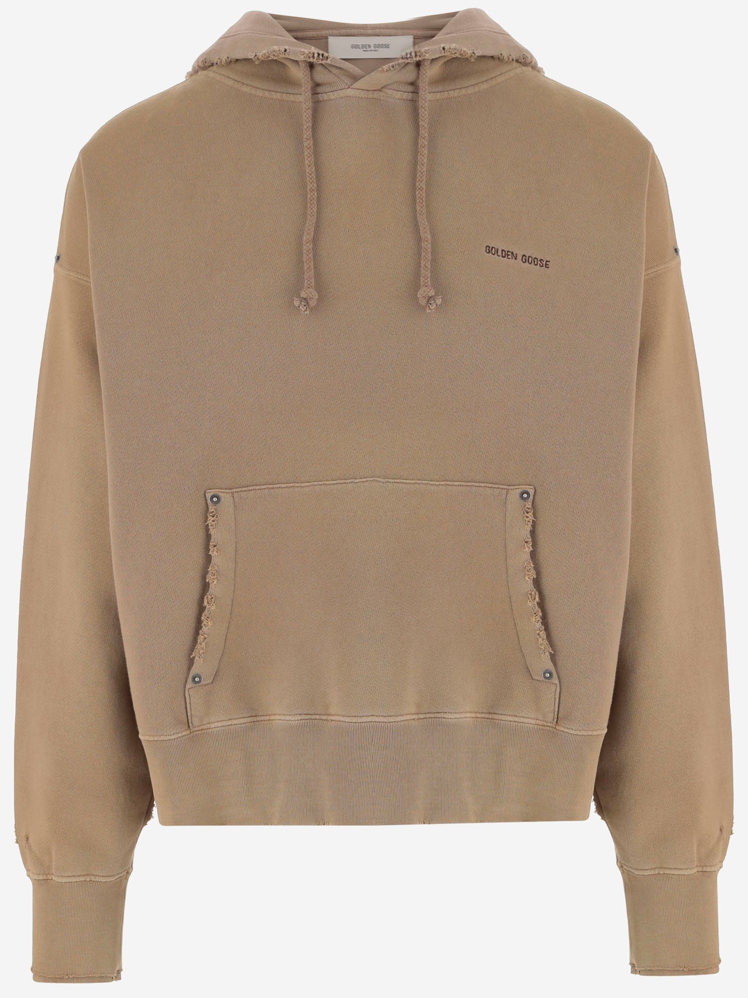 FELPA IN COTONE CON CAPPUCCIO GUP02763 P00263616107 GOLDEN GOOSE 