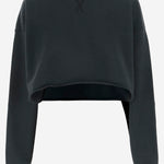 FELPA CORTA IN COTONE CON CRISTALLI GWP02203 P00189690456 GOLDEN GOOSE 
