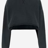 FELPA CORTA IN COTONE CON CRISTALLI GWP02203 P00189690456 GOLDEN GOOSE 