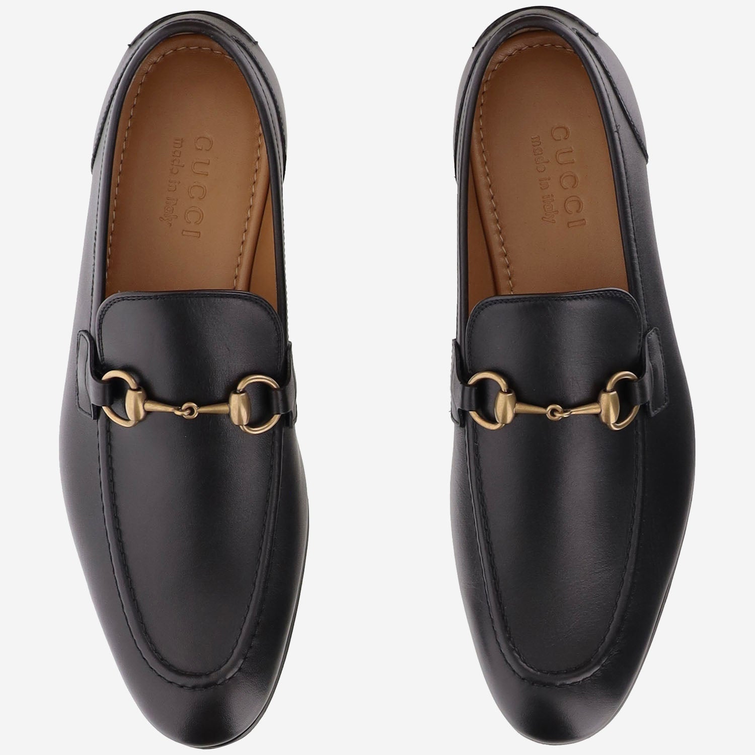 MOCASSINI JORDAAN IN PELLE 406994 BLM001000 GUCCI 