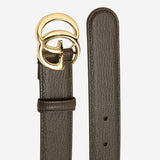 CINTURA GG MARMONT IN PELLE MARTELLATA 863293 AAGR42818 GUCCI 