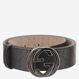 CINTURA IN PELLE CON LOGO 863302 AAG2G1000 GUCCI 