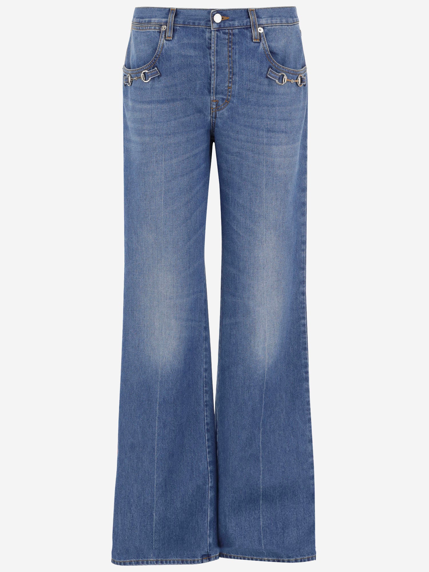 JEANS IN COTONE CON MORSETTO 864707 XDDJO4011 GUCCI 